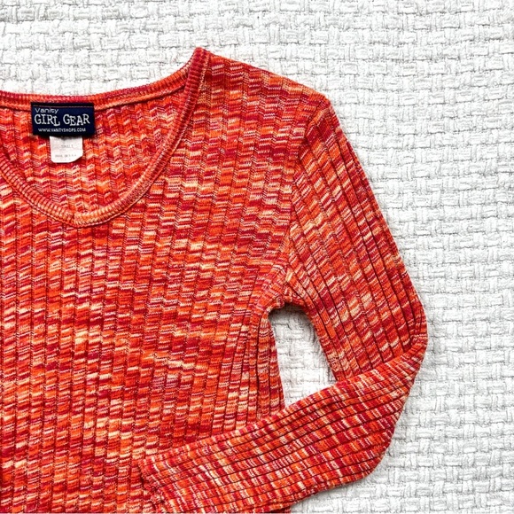 Vintage 90’s Orange Knit Sweater - Picture 3 of 6